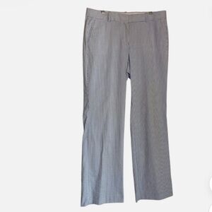 J Crew Women's Seersucker Pants Striped Sz 12 F1429 Beach coastal Preppy Travel